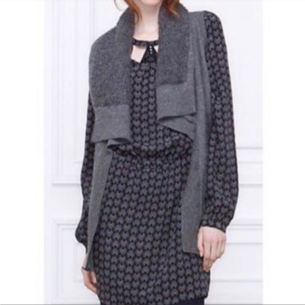 Leifsdottir Grey Wool And Alpaca Blend Vest